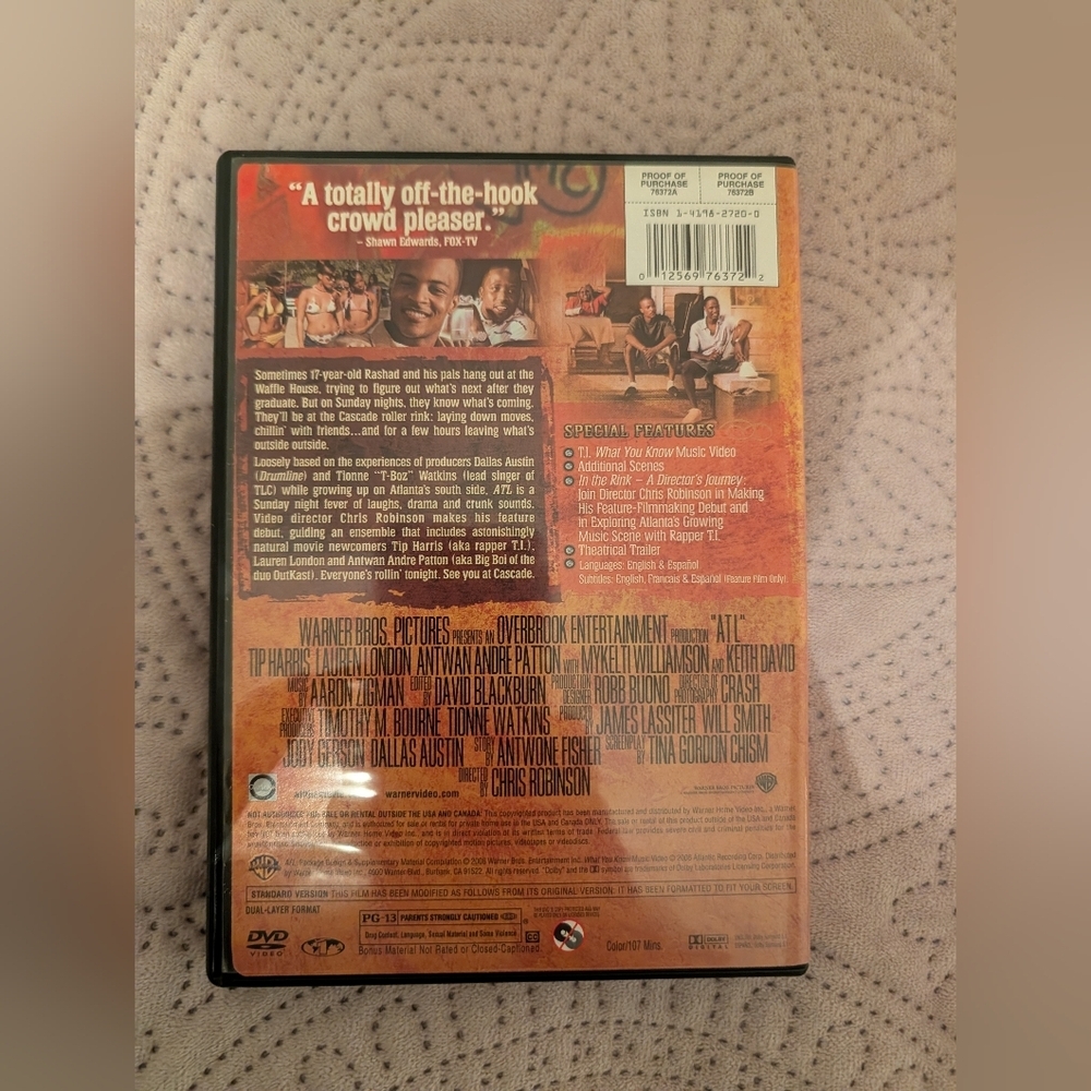 ATL Movie DVD Full-Screen Edition - Picture 3 of 3